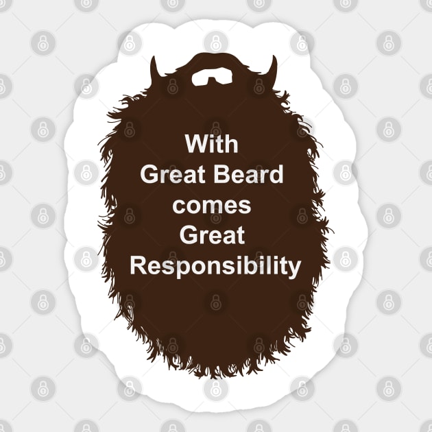 Great Beard Sticker by DarkChoocoolat